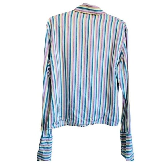 T.M.LEWIN Classic Striped Button Shirt - Picture 2 of 7